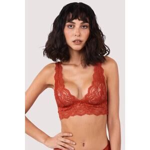 Wolf & Whistle NWOT Ariana Ginger Lace Bralette Size 10